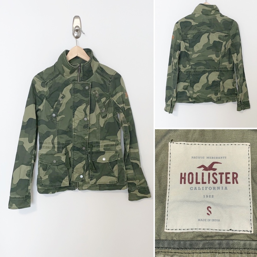 Hollister Camouflage Women's Utility Jacket - Small - Picture 1 of 6